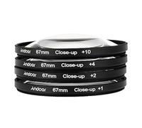 Andoer 67mm Macro Close-Up Filter Set +1 +2 +4 +10 compatible with Nikon D80 D90 D7000 Canon Tamron Sigma DSLRs