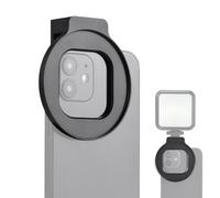 Andoer 67mm Phone Filter Mount Threaded Lens Filter Clip Full Metal with Cold Shoe Mount Replacement for iPhone 15/14/13/12