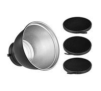 Andoer 7inch Bowens Reflector with 20 ° 40 ° 60 ° Grid for Bowens Mount Studio Strobe Flash Light