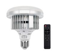 Andoer 85W LED Light Bulb 3200K-5500K Photography Lamp Bulb Energy-Saving Adjustable Brightness E27 Mount with Remote Control for Photography Studio Home Warehouse Office Hotel