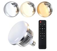 Andoer 85W LED Photo Light Bulb, 3200K-5500K Photography Lamp Bulb E27 Base
