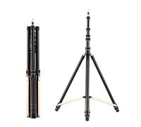 Andoer 99in Adjustable Tripod Stand Video Light Stand Aluminum Alloy Material 4-section Adjustable 6kg/13.2lbs Load Capacity with Detachable Center Column for Video LED Flaah Light Softbox Reflector