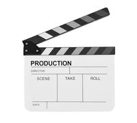 Andoer Acrylic Clapperboard Action Cut Board Movie Film Clapper Film Clapboard Small Clapperboard Movie Director'S Slate Cut Action Scene Clapper Board Film Slate Dry Movie Clap Board for Filming