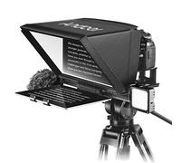 Andoer Andoer A12 Portable Camera Teleprompter Prompter for DSLR/Mirrorless Cameras Video Recording Live Streaming Interview Stage Presentation Speech with Remote Control Carry Case