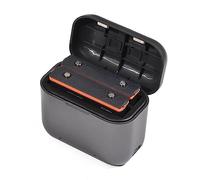 Andoer Battery Charger with 2 Battery Channels Charging Box with USB Port Pocket Charging Case with 1800mAh Batteries Compatible with Insta360 X3
