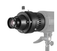 Andoer Bowens Mount Optical Snoot Conical Focalize Condenser Art Special Effects Shaped Beam Light Cylinder with 50mm F2.4 Lens, Card Slot Adapter, 16 Graphics Cards and 8 Colour Filters