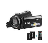 Andoer Camcorder 1080P 24MP Video Camera 16X Digital Zoom 3.0 Inch LCD with 2pcs Batteries + Remote Control