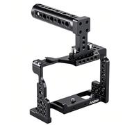 Andoer Camera Cage Top Handle Kit Video Film Movie Making Stabilizer Aluminum Alloy with Cold Shoe Mount for Sony A7II/A7III/A7SII/A7M3/A7RII/A7RIII Camera