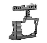 Andoer Camera Cage with Top Handle Compatible with Canon EOS M50, with Cold Shoe Mount