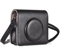 Andoer Camera Case, Instant Camera Bag Protective Case Retro Style | Portable PU Leather, Carrying Case with Adjustable Shoulder Strap for Kodak C300R/ Mini Shot 3, Black