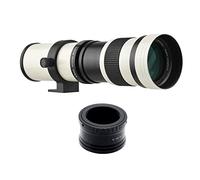 Andoer Camera MF Super Telephoto Zoom Lens F/8.3-16 420-800mm T2 Mount with M-Mount Adapter Ring for Canon M Series Cameras