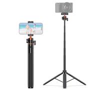 Andoer Camera Tripod Lightweight Extendable Selfie Stick Aluminum Vlog Stand with 360° Ball Head