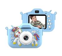 Andoer Children's Photo Camera, 1080P 48MP Digital Camera for Kids, 2.0 Inch Photo Camera Kids Selfie Camera for Kids, Ideal Gifts for Boys Girls 3-10 Years Old (Blue)