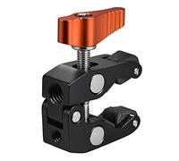 Andoer Crab Pliers Clip Super Clamp with 1/4" & 3/8" Screw Hole, Orange