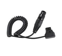 Andoer D-Tap Male to XLR 4 Pin Female Adapter Power Supply Cable for V Mount Battery Plate Camcorder Monitor