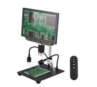 Andoer Desktop Digital Microscope for Adults 13X-540X Magnification with 10.1 Inch IPS Screen 52MP Photo 4K Video Built-in Battery LED Fill Lights with Adjustable Stand 64GB TF Card