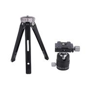 Andoer Desktop Tripod Camera Stand with 360 Degree Ball Head Quick-Release Plate for DSLR Mirrorless Camera Vlog Video (Grey)