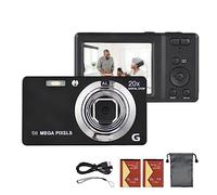 Andoer Digital Camera, 4K 56MP Photo Camera, Compact Camera, 2.7 Inch Vlogging Camera, Rechargeable Digital Camera with 20X Digital Zoom for Children, Teenagers, Beginners, Boys, Girls