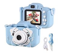 Andoer Digital Camera for Kids, 1080P 2.0 Inch Children's Photo Camera, Kids Camera with Strap, Ideal Gifts for Boys Girls 3-10 Years, Blue Dog