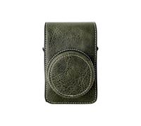 Andoer Digital Camera Protective Case PU Leather Camera Case with Removable Shoulder Strap Compatible with RICOH GR2/GR3/GR3X Canon G7X2/G7X3 Sony RX100/ZV1/LX10/SX740/ZR1000/CCD, green