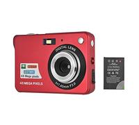 Andoer Digital Camera with 1pcs Rechargeable Batteries 1080P HD 8X Digital Zoom Anti-shake 2.7inch LCD Screen for Kids Children Holiday (red)