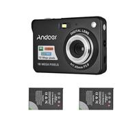 Andoer Digital Camera With 2 Rechargeable Batteries - 18M 720P HD Video Camcorder for Kids With 8X Zoom, Anti-Shake, 2.7-Inch LCD