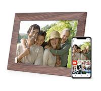 Andoer Digital Picture Frame WiFi 10.1 Inch IPS Touch Screen Electronic Picture Frame with 16 GB Memory, Automatic Rotation, Share Photos via App with Stand on the Back