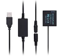 Andoer DMW-BLG10/BLE9 Battery Adapter USB DC Coupler Dummy Battery Compatible with Panasonic GF3 GF5 GF6 GX7 GX9 GX80 GX85 LX100 S6K F3K