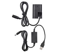 Andoer DR-E6 USB Power Kit AC Adapter Replacement DC Coupler Dummy Battery Single USB Input Compatible with Canon EOS 5D2 5D3 5D4 6D 6D2 60D 7D 7D2 70D 80D 90D DSLR Cameras