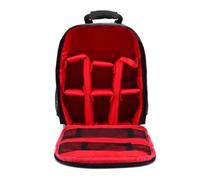 Andoer Dslr Camera Bag - Small, Lightweight, Waterproof & Breathable - Multifunctional Camera Backpack for Canon Nikon Sony SLR Cameras - 33 x 26.5 x 12.5 cm (Red)