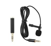 Andoer EY-510A Clip-on Lapel Lavalier Condenser Mic Wired Microphone for Smartphone DSLR Camera Computer PC Laptop