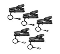 Andoer EY-J03 5pcs 6mm Wired Lapel Mic Microphone Tie Clip
