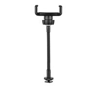 Andoer Foldable Phone Clamp Holder with Cold Shoe Holder for LED Ring Light Smartphone Mounting Compatible with Smartphone