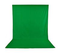 Andoer Green Screen 5x10ft/1.6x3m Machine Washable Non-woven Green Screen Fabric, Green Screen Background Green Backdrop for Portrait Background Removal Live Streaming Youtube Vlog Tiktok