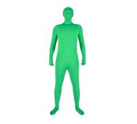 Andoer Green Screen Suit, Adult Unisex Green Bodysuit Stretchy Fit Crew Neck Polyester Machine Wash for Photo, Video & Post Production, Cosplay, Carnival, Costume - 180cm