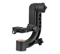Andoer Heavy Duty 360° Panoramic Gimbal Tripod Head Aluminum Alloy 15kg/33lbs Load Capacity with 1/4 Inch Screw Quick Release Plate Bubble Level for DSLR Cameras