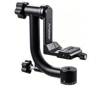 Andoer Heavy Duty Gimbal Head Gimbal Tripod Head With Arca Swiss Quick Release Plate Aluminum Alloy Tripod Gimbal Head Dslr Max. Load 30Lbs/13.6Kg
