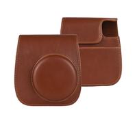 Andoer Instant Camera Storage Case Camera Bag PU Leather Magnetic Buckle with Shoulder Strap Compatible with Fujifilm Instax Mini 12/11/9/8