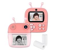 Andoer Kids Instant Print Camera Kids Camera 1080P Digital Camera Dual Lens 2.4 Inch IPS Screen Picture Frames with Thermal Printing Paper Birthday Festival Gift for 3+ Year Old Children Boys Girls