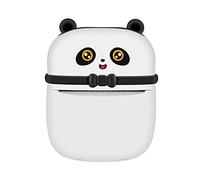 Andoer Kids Mini Pocket Printer Portable Thermal Printer Multifunctional BT Printer with Cute Panda Appearance Printing Paper for Study Note Photo Web Document Printing
