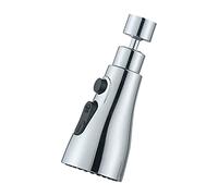 Andoer Kitchen Tap Spray Head Faucet Sprayer Attachment 3 Functions Spray Head 360°Swivel Faucet Spayer Head G1/2 Water-saving Sink Aerator for Kitchen Faucet Replacement Spray Head Polished Finished