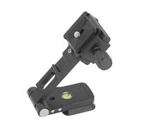 Andoer L Shaped Plate Camera Mount CNC Aluminum Plate 4kg Load Foldable Vertical Horizontal Switch Cold Shoe Bubble Level for DSLR Tripod Monopod