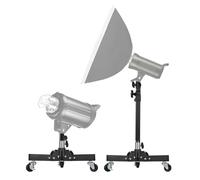 Andoer Lamp Tripod 78.5 cm, Adjustable Tripod Stand Video Light Stand with Wheelbase Interface 1/4 Inch and 3/8 Inch Thread Hole for Video LED Light Phone Holder Camera, 50 kg/110 lbs Load Capacity