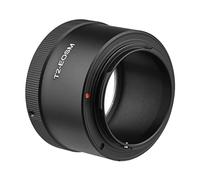 Andoer Manual Lens Mount Adapter Ring Aluminum Alloy for T2-Mount Lens to EOS M1/M2/M3/M5/M6/M6 Mark II/M10/M50/M100/M200 EF-M Mount Mirrorless Camera