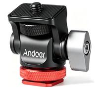 Andoer Mini Ball Head, Camera Monitor Metal Ballhead Tripod Mount