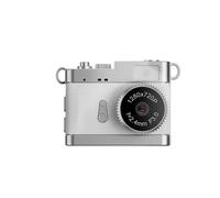 Andoer Mini Keychain Digital Camera 1080P Retro Aesthetic Poc-Sized Vintage Camera with 0.96in Screen (White)