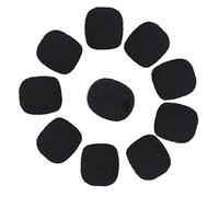 Andoer Mini Lapel Microphone Windscreen Foam Cover, Black 10-Pack
