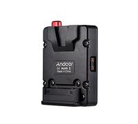 Andoer Mini Nano V-lock Mount Battery Power Supply Plate Battery Buckle with U-style Hanger for Mini V-mount Battery