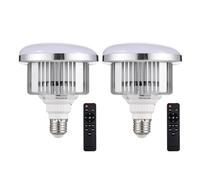 Andoer Photo Studio Bulb 85W 3200K-5500K Photography Light Bulb Energy-Saving Adjustable Brightness E27 Mount with Remote Control for Photography Studio Home Warehouse Office Hotel, 2 Pack