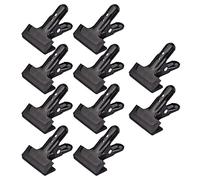 Andoer Photography Backdrop Clamps with Heavy Duty Spring Metal Clip Background Stand with Rubber Protective Pad, Pack of 10